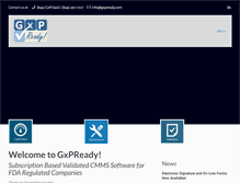 Tablet Screenshot of gxpready.com